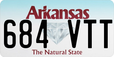 AR license plate 684VTT