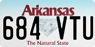 AR license plate 684VTU