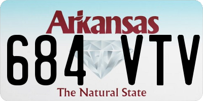 AR license plate 684VTV