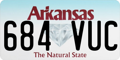 AR license plate 684VUC