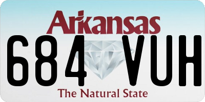 AR license plate 684VUH