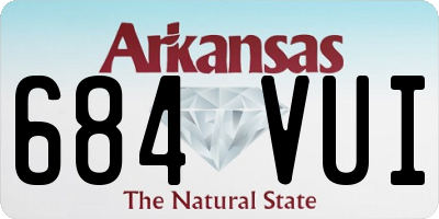 AR license plate 684VUI