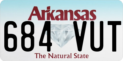 AR license plate 684VUT