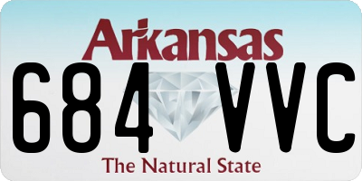 AR license plate 684VVC