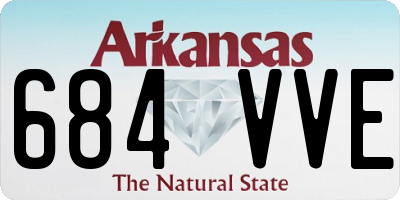 AR license plate 684VVE