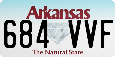 AR license plate 684VVF