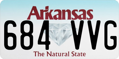 AR license plate 684VVG