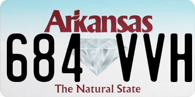 AR license plate 684VVH