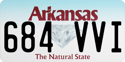 AR license plate 684VVI
