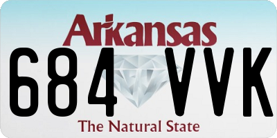 AR license plate 684VVK