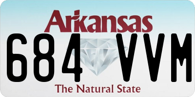 AR license plate 684VVM