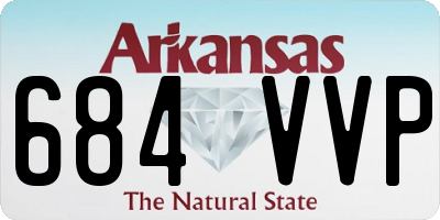 AR license plate 684VVP