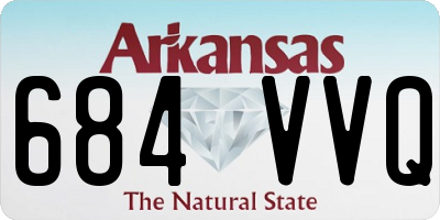 AR license plate 684VVQ