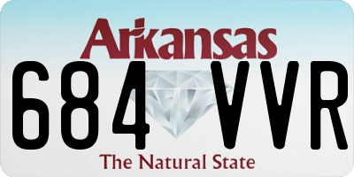 AR license plate 684VVR