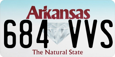 AR license plate 684VVS