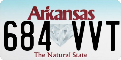 AR license plate 684VVT
