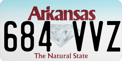 AR license plate 684VVZ