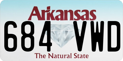 AR license plate 684VWD