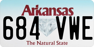 AR license plate 684VWE