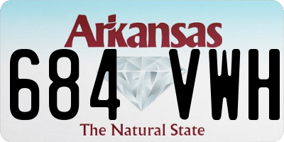 AR license plate 684VWH