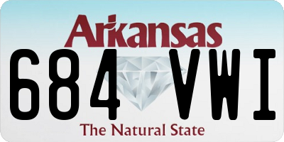 AR license plate 684VWI