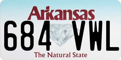 AR license plate 684VWL