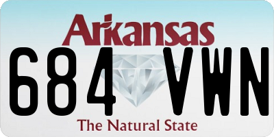 AR license plate 684VWN