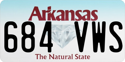 AR license plate 684VWS