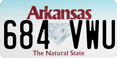 AR license plate 684VWU