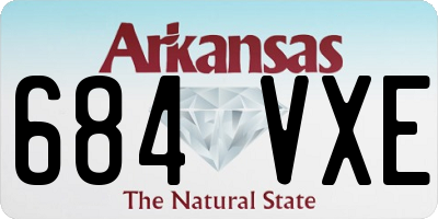 AR license plate 684VXE