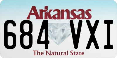 AR license plate 684VXI
