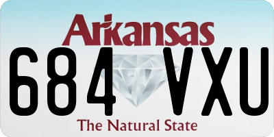 AR license plate 684VXU