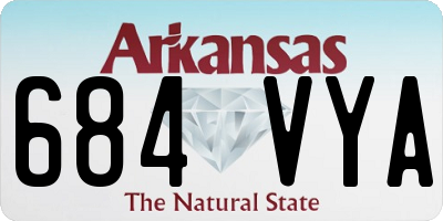 AR license plate 684VYA