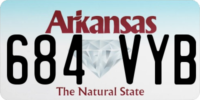AR license plate 684VYB