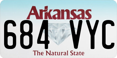 AR license plate 684VYC