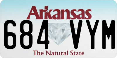 AR license plate 684VYM
