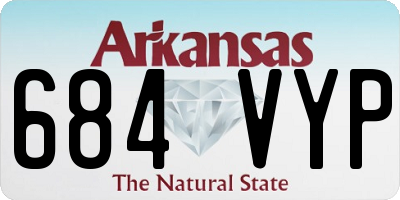 AR license plate 684VYP