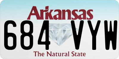 AR license plate 684VYW