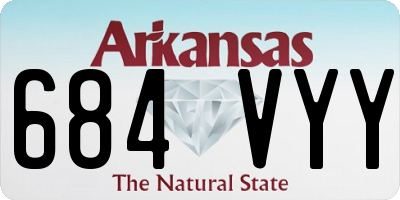 AR license plate 684VYY