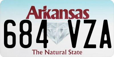 AR license plate 684VZA