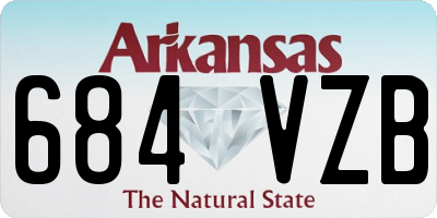 AR license plate 684VZB
