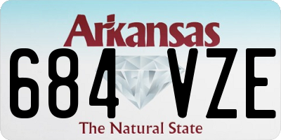 AR license plate 684VZE
