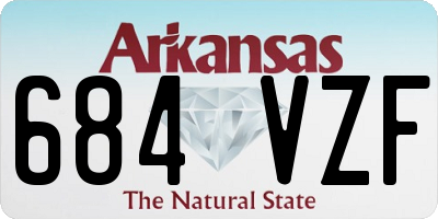 AR license plate 684VZF