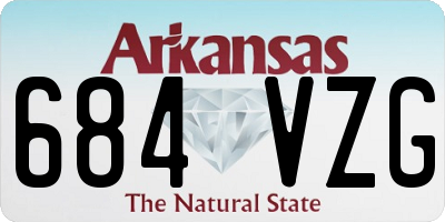 AR license plate 684VZG