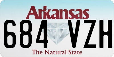 AR license plate 684VZH