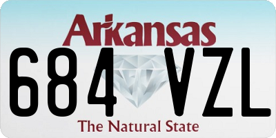 AR license plate 684VZL