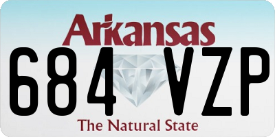 AR license plate 684VZP