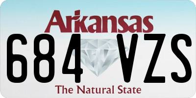 AR license plate 684VZS
