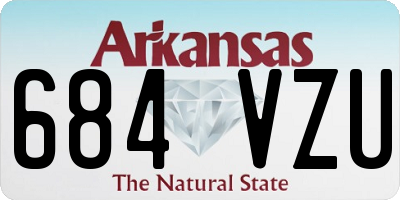AR license plate 684VZU