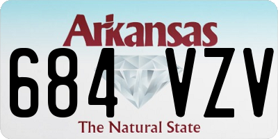AR license plate 684VZV